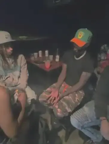 BSF Tone 066 in his green and orange snapback in the booth at the venue, filmed by Pixel Perfect Visuals