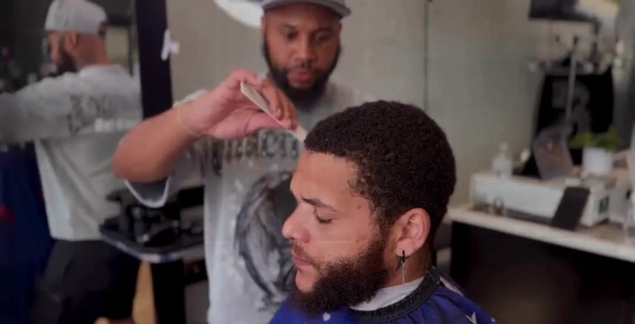 Close up barbershop portrait — brand portrait by Pixel Perfect Visuals