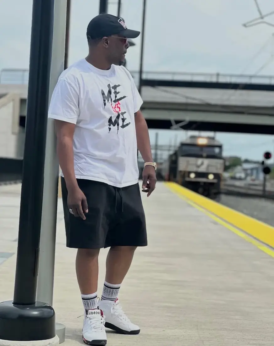 Portrait on the platform as a train pulls in, Lancaster PA, by Pixel Perfect Visuals